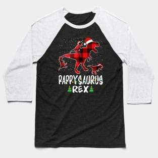 Pappy T Rex Matching Family Christmas Dinosaur Shirt Baseball T-Shirt